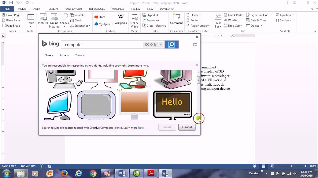 insert clipart in word for mac
